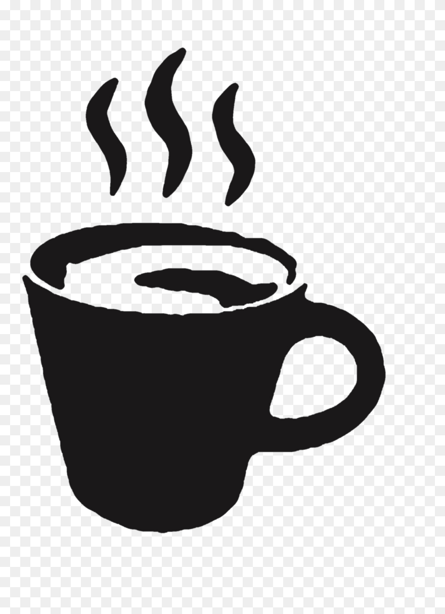 Coffee Cup Mug Cappuccino Clip Art - Coffee Black Mug Clip Art - Png Download