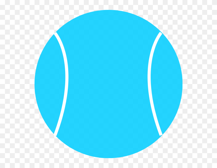 Tennis Ball Vector Clip Art - Circle Blue Color Swatch - Png Download