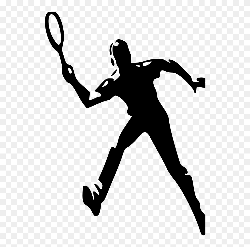Anonymus- The Tennis Player - Men's Tennis Clip Art - Png Download