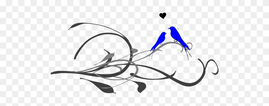 Black Love Birds Png Clipart
