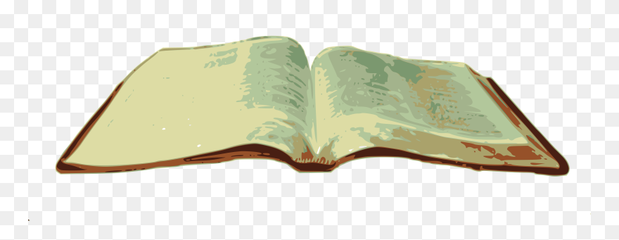 Bible Clip Art - Flat Open Bible On Transparent Background - Png Download