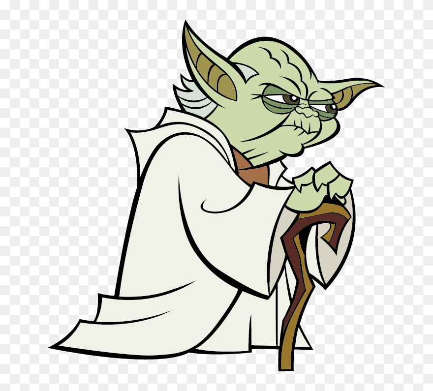 Star Wars Clipart Yoda Ear - Cartoon Clone Wars Yoda - Png Download