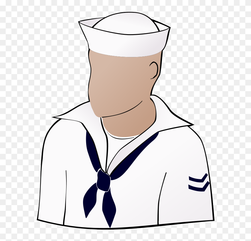 Another Faceless Sailor - Sailor Clip Art - Png Download