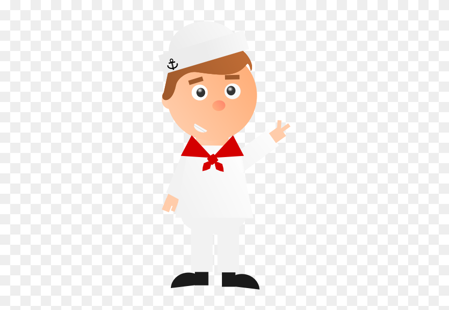 Cartoon Sailor - Cartoon Sailor Clear Background Clipart