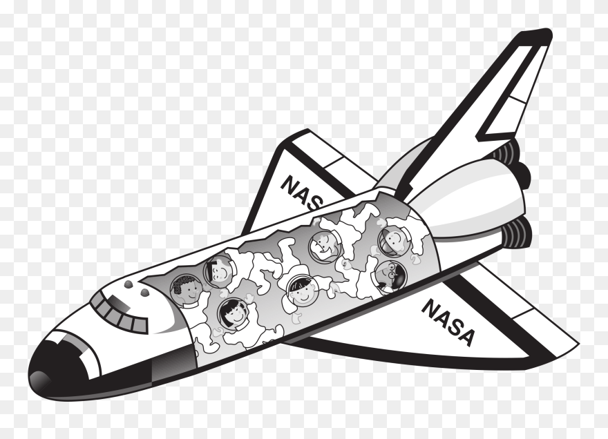 Space Shuttle Spaceship Clipart - Space Shuttle Clip Art - Png Download