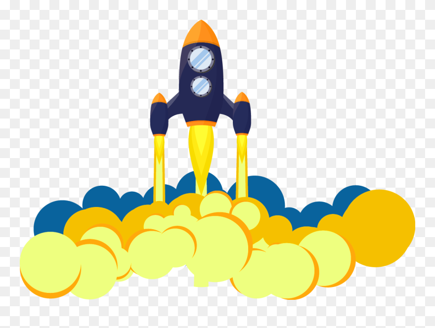 Transparent Rocket Ship Clipart - Rocket Launch Clipart - Png Download