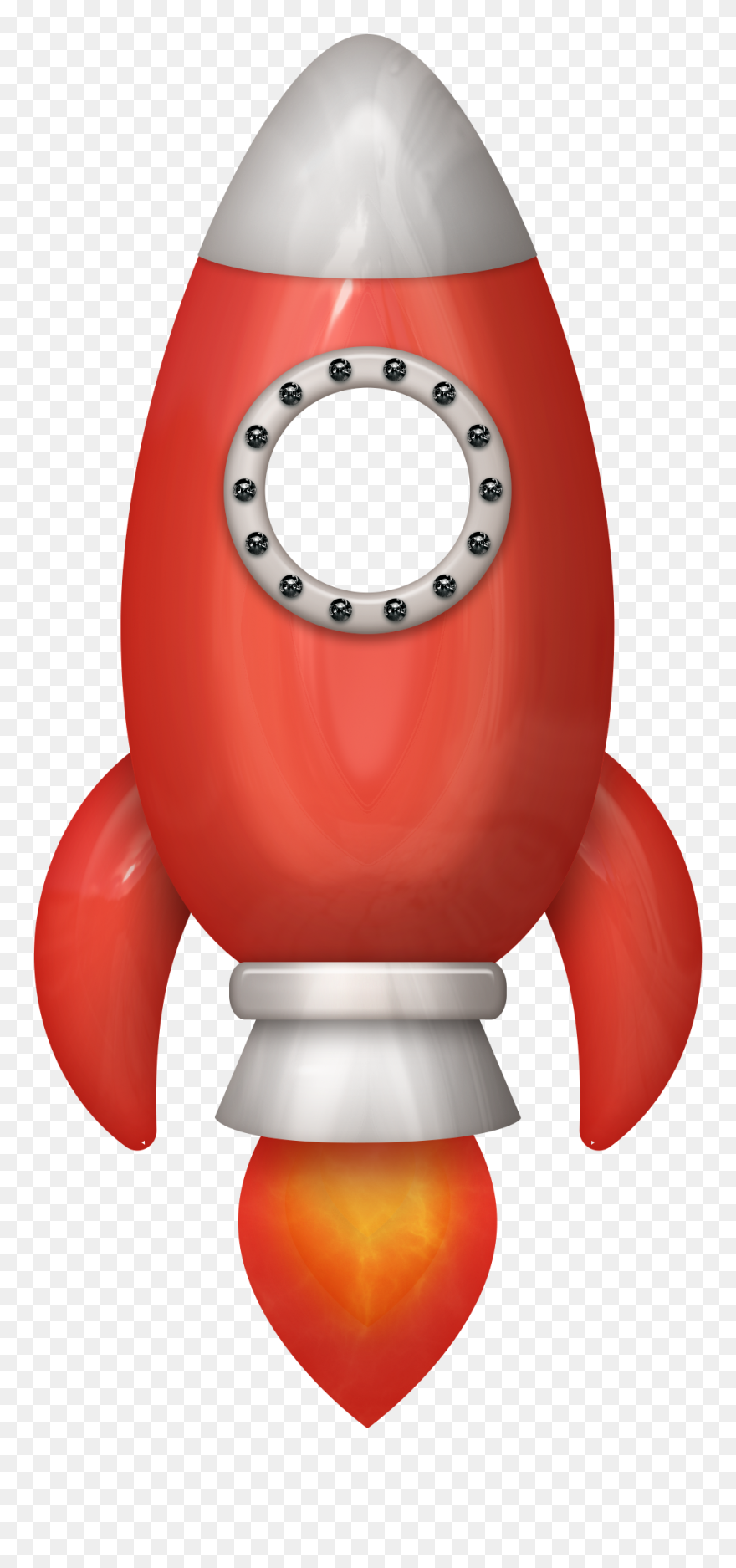 Outer Space Watercolor Painting Vacation Bible School - Rocket Ship With Window Clipart
