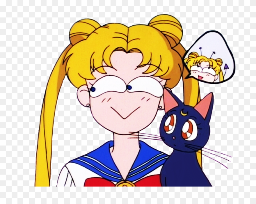 Old School Sailor Moon , Png Download Clipart , Png - Sailor Moon Sticker Whatsapp Transparent Png