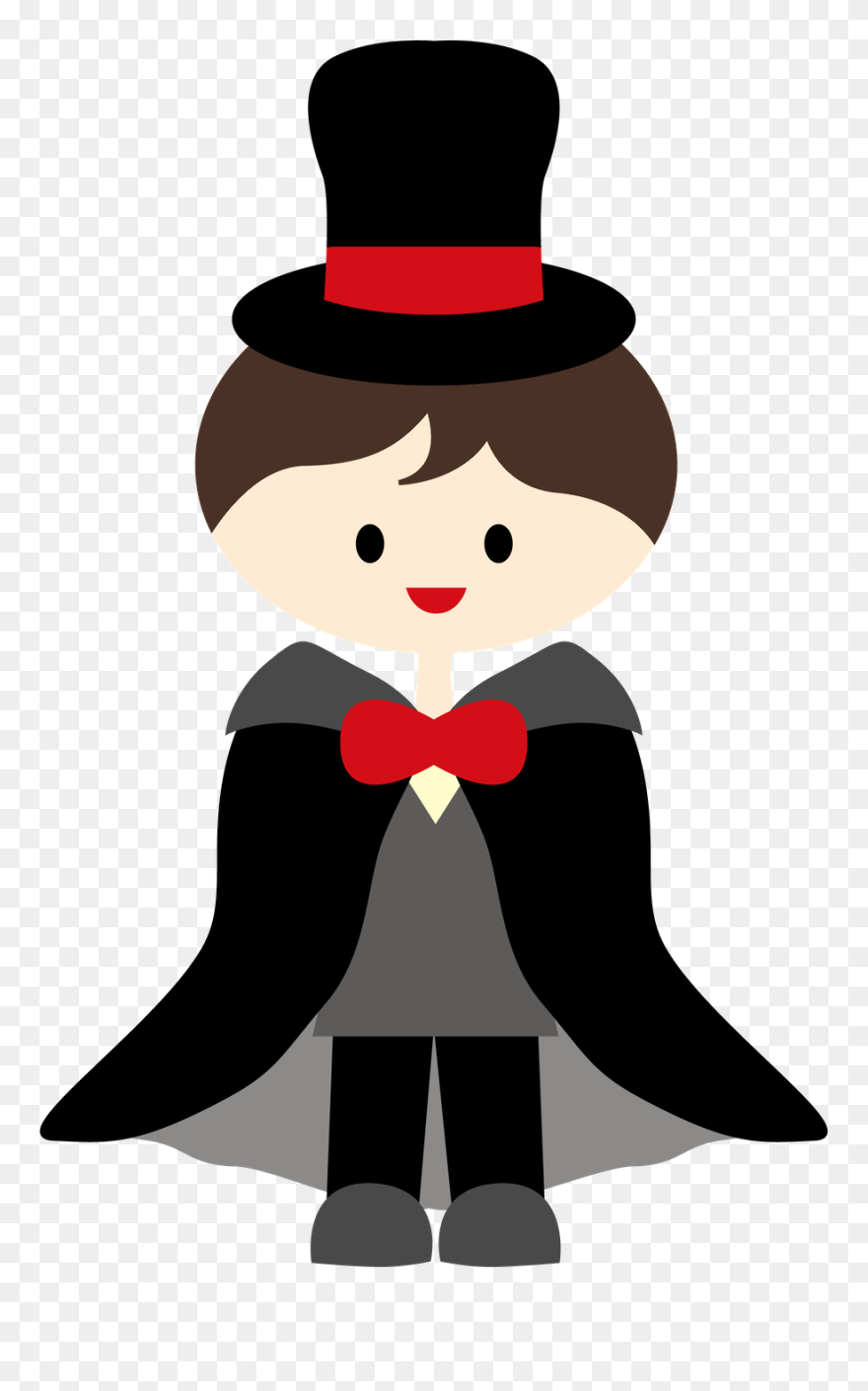 Cute Magician Clipart - Png Download