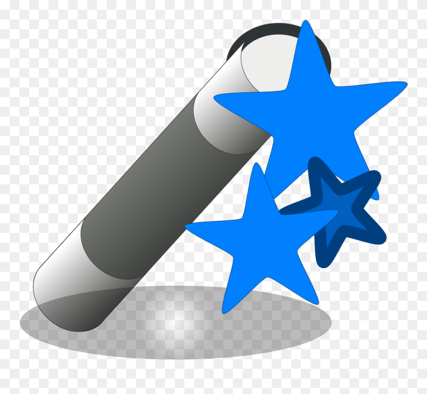 Magic Wand Blue Svg Clip Arts - Png Download