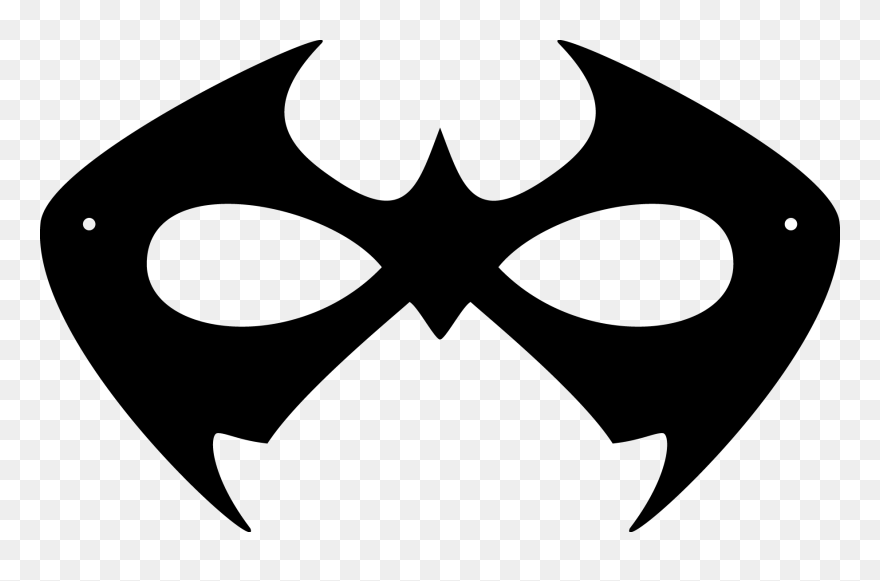 Clipart Halloween Mask Clipart Transparent Printable - Robin Mask Template - Png Download