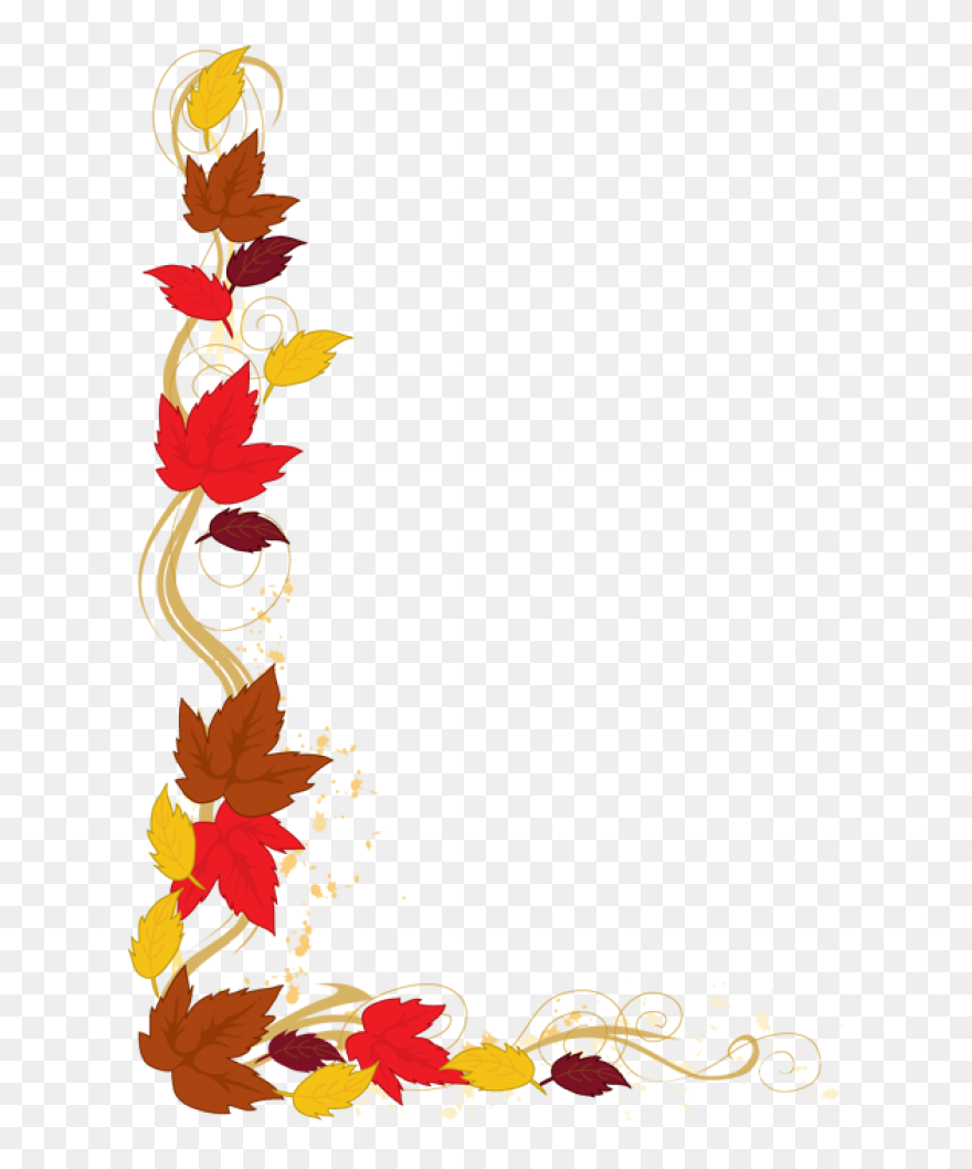 Clipart Borders Thanksgiving - Png Download