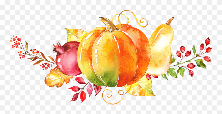 Paint Clipart Nature Painting - Fall Watercolor Clipart - Png Download