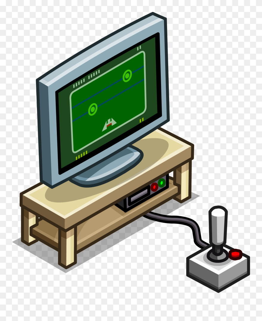 Gray Tv Stand Sprite - Tv Stand Clip Art - Png Download