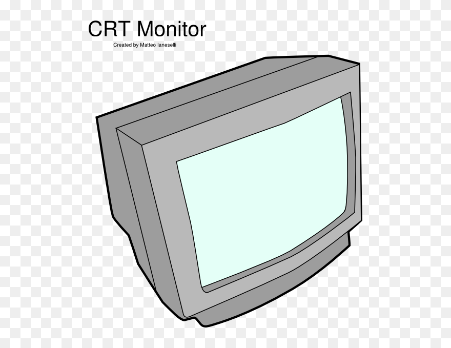 Television Clipart Crt Tv - Draw A Crt Monitor - Png Download