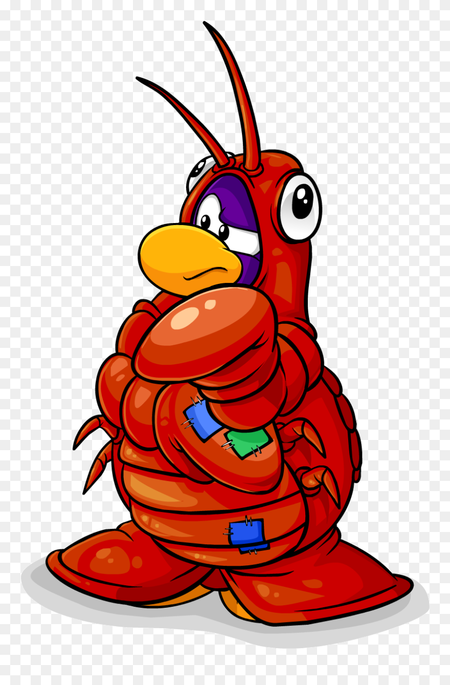 Toby The Lobster - Club Penguin Lobster Costume Clipart
