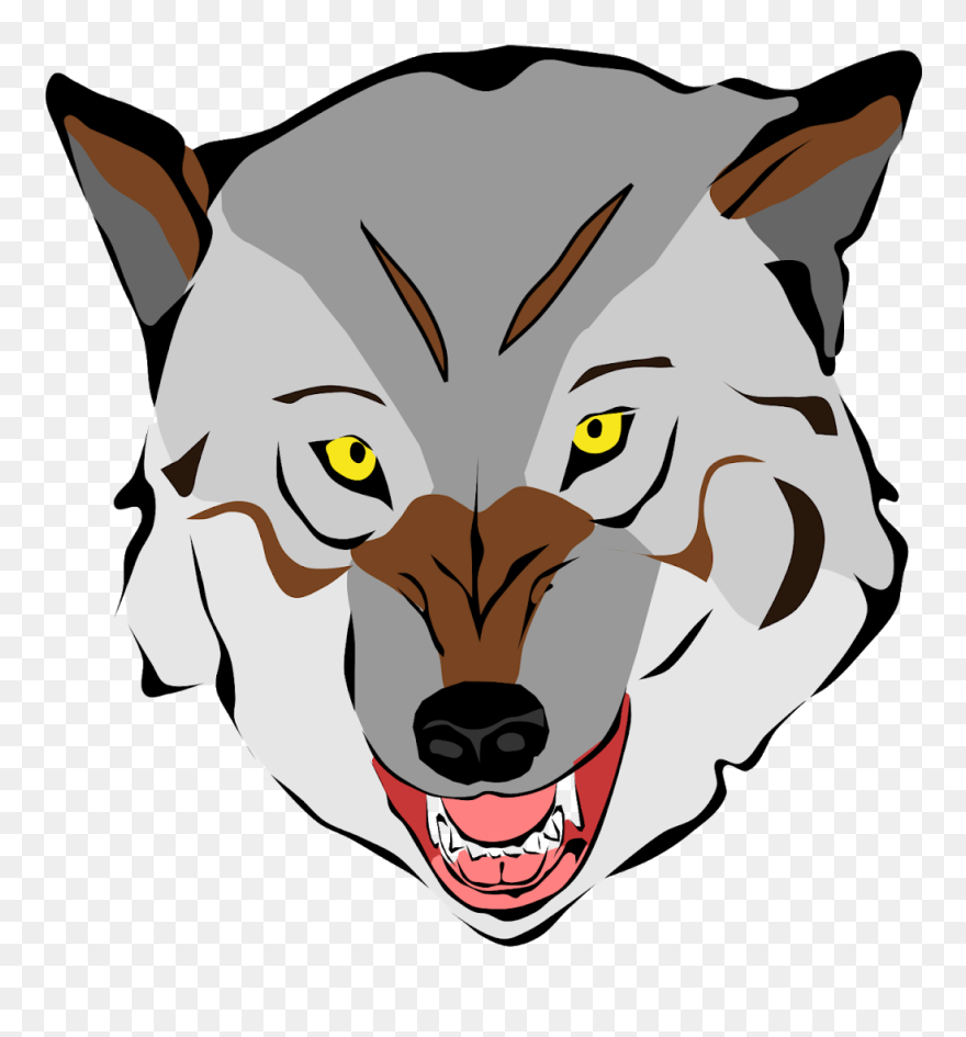 Transparent Sexy Clipart - Cute Wolf Head Clipart - Png Download