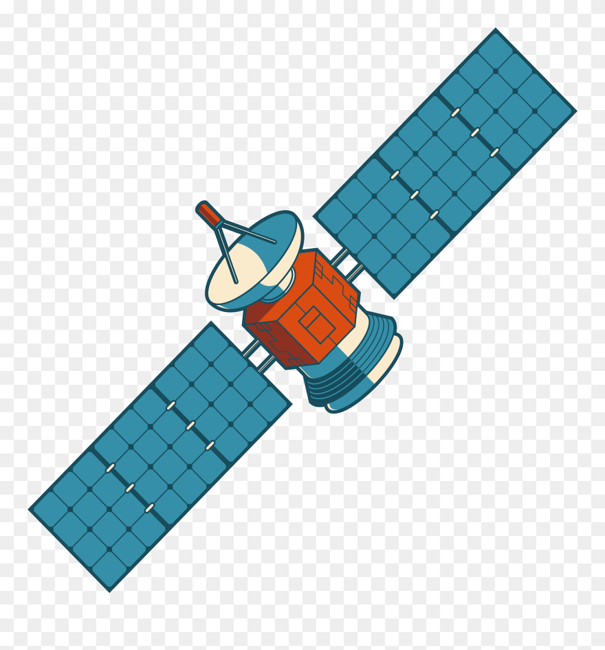 Satellite Nilesat Clip Art - Satellite Clip Art - Png Download