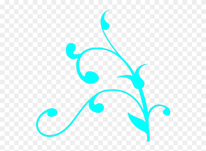Light Blue Twisted Branch Svg Clip Arts - Tree Branch Clip Art - Png Download