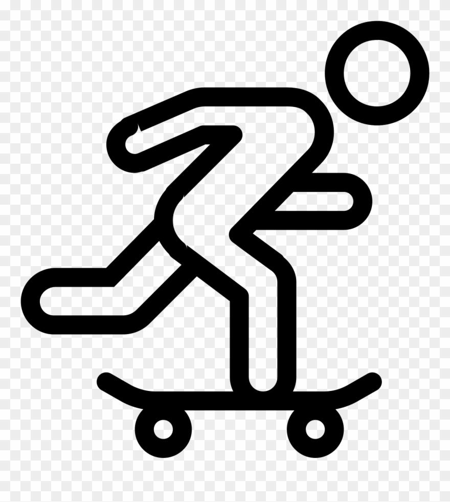 Skateboarding Icono Descarga Gratuita Image Transparent - Png Skate Clipart