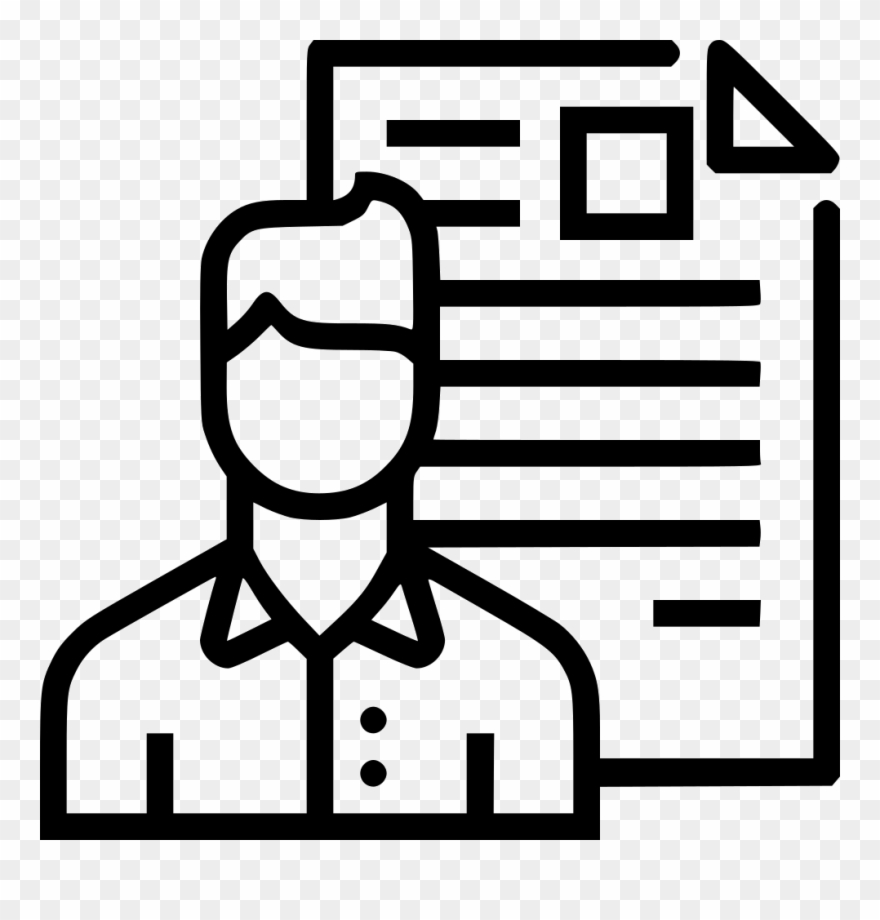 Document Clipart Portfolio Folder - Website Visitor Icon - Png Download
