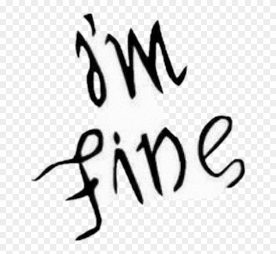 Depression Png File - Im Fine Save Me Clipart