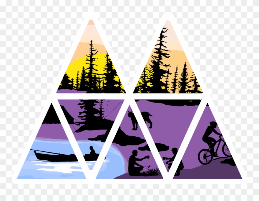 Ma Outings Logo - Cover-a-card Pine Trees Stamp Clipart