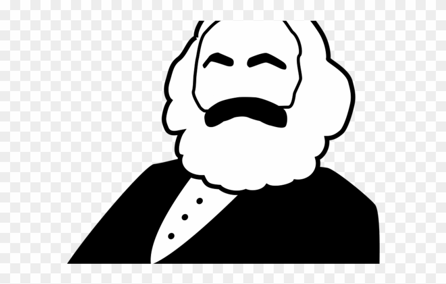 Moustache Clipart Tumblr Icon - Karl Marx Funny Transparent - Png Download