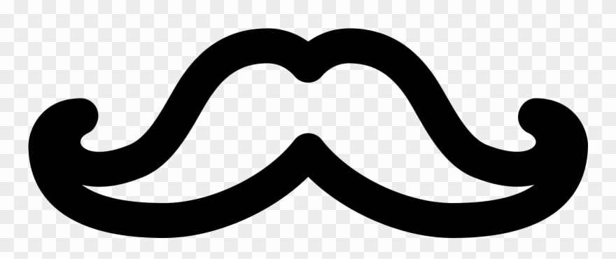 Moustache Clipart Tumblr Icon - Long White Moustache Png Transparent Png