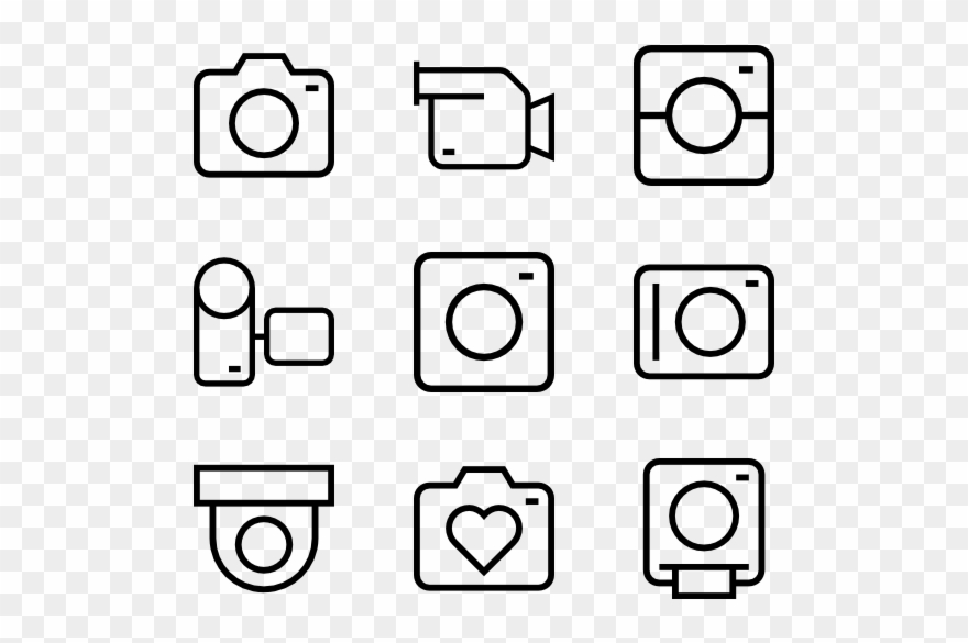 Camera - Coffee Shop Vector Png Clipart