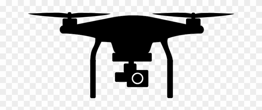 Black Outline Vector Camera On White Shutterstockcom - Phantom Drone Clipart - Png Download