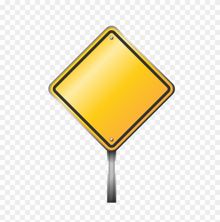 Blank Road Sign Png - Yellow Street Sign Png Clipart