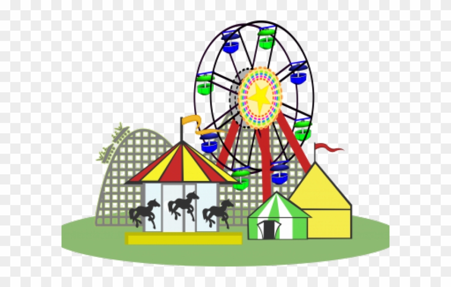 Ferris Wheel Clipart Transparent Background - Carnival Png