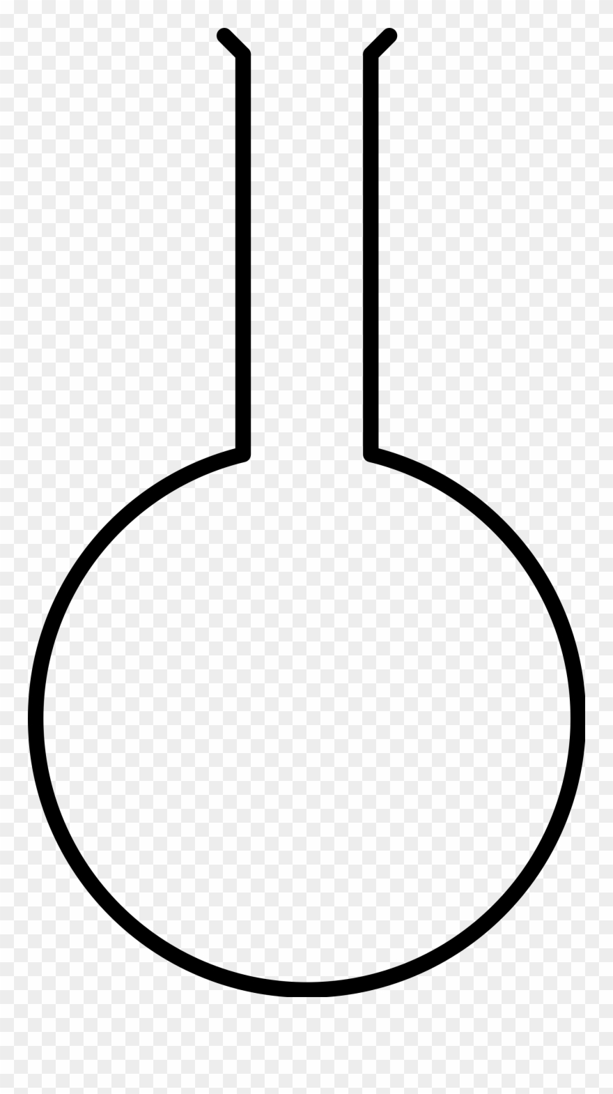 Flask Vector Florence Clipart Free Stock - Laboratory Florence Flask Drawing - Png Download