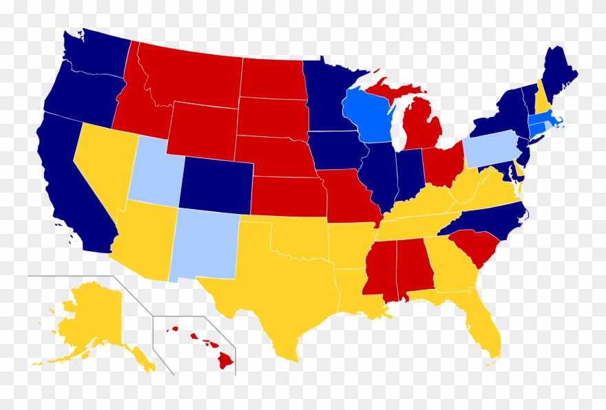 Scholastic Corporation Simple English Wikipedia The - Blue Map Of United States Clipart