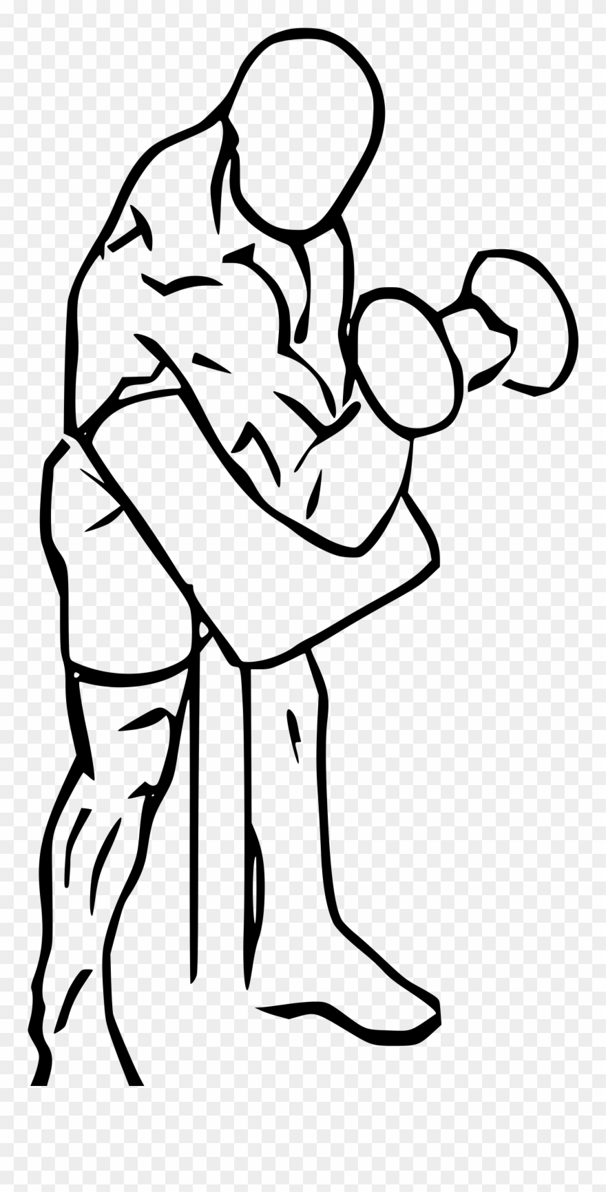 Preacher Drawing At Getdrawings - Compound Bicep Exercises Clipart