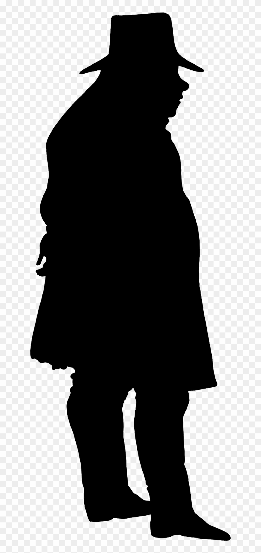 Victorian - Victorian Man Silhouette Clipart