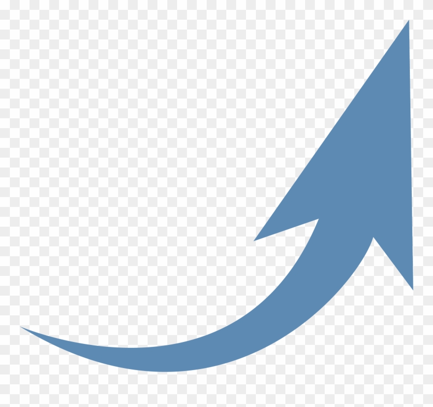 Arrow Euclidean Transprent Png - Flechas Curvas Azules Png Clipart