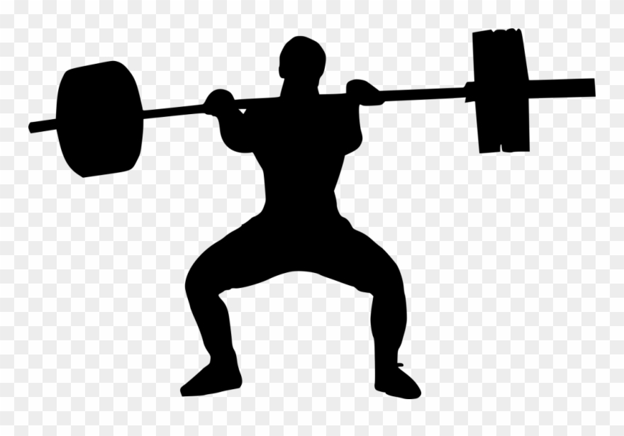 Clip Art Black And White Download Weight Lifter Silhouette - Weightlifter Silhouette Png Transparent Png