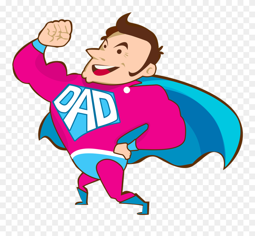 Heaven Clipart Heavenly Father - Super Dad Clipart - Png Download