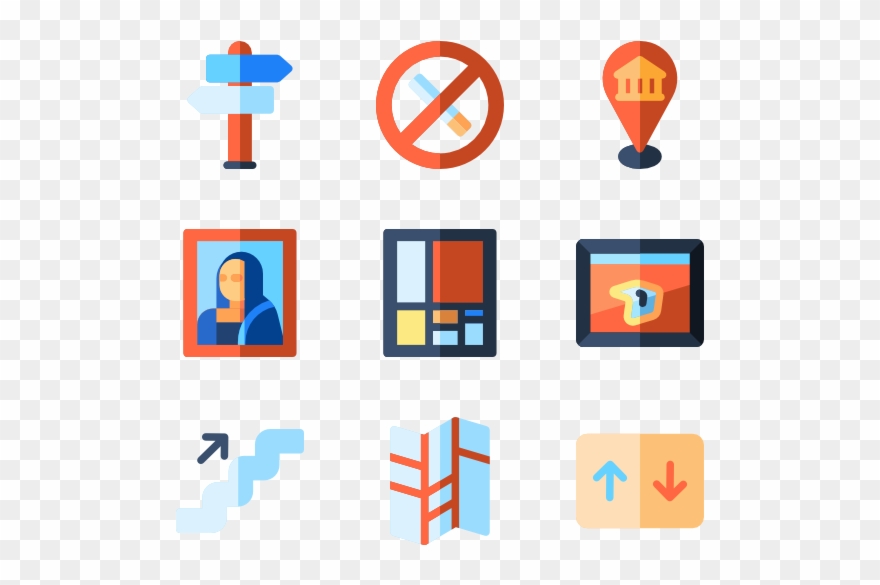 Icons Free Banner Black And White Library - Museum Clipart