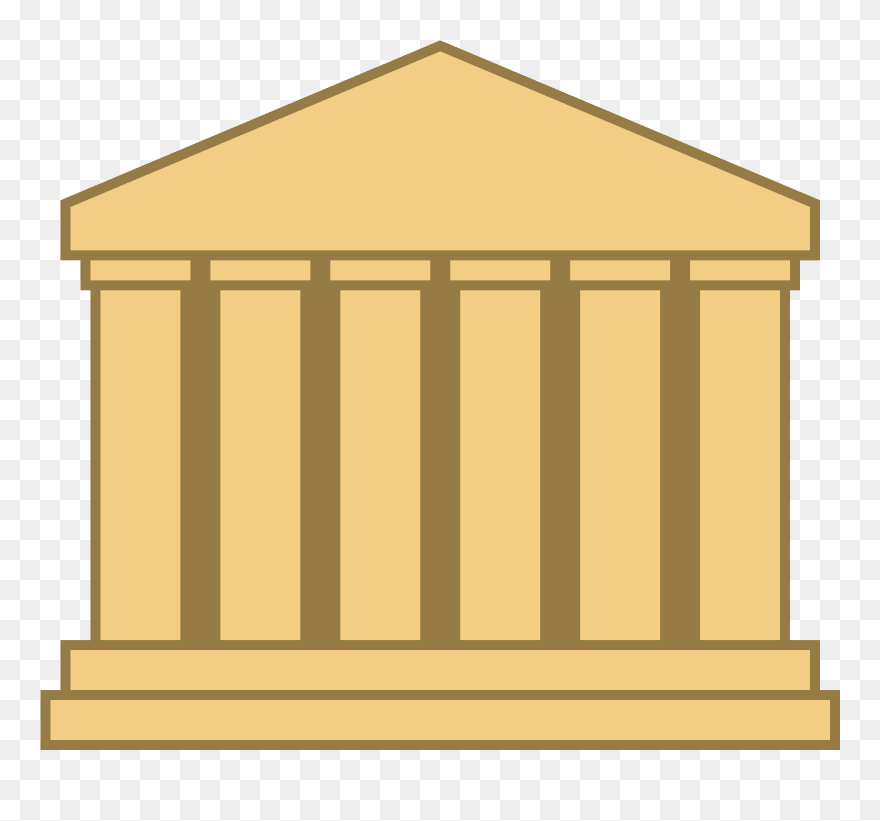 Museum Vector Clip Art Freeuse Download - Icon Banque Png Transparent Png