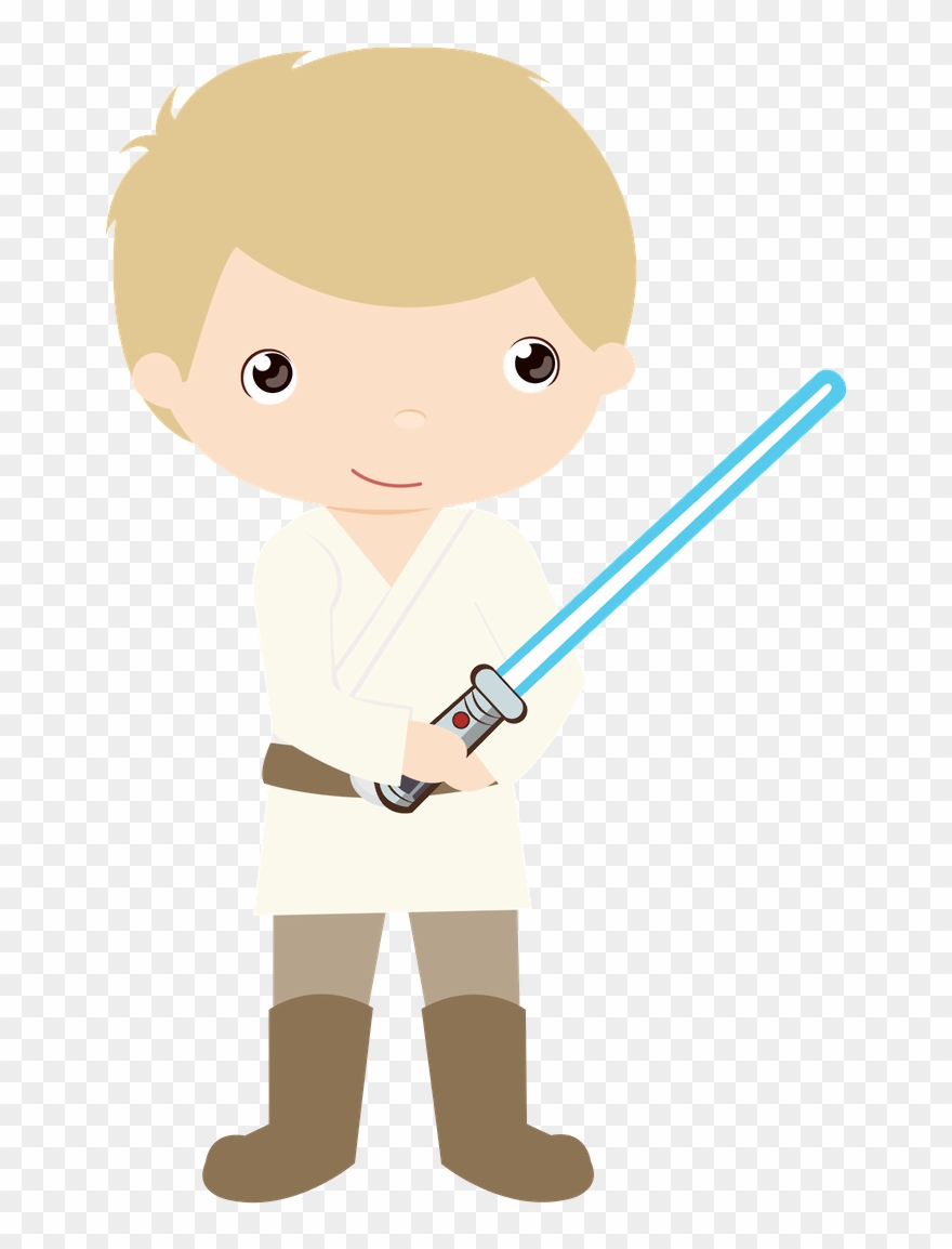 Image Library Download Star Wars - Cute Luke Skywalker Cartoon Clipart