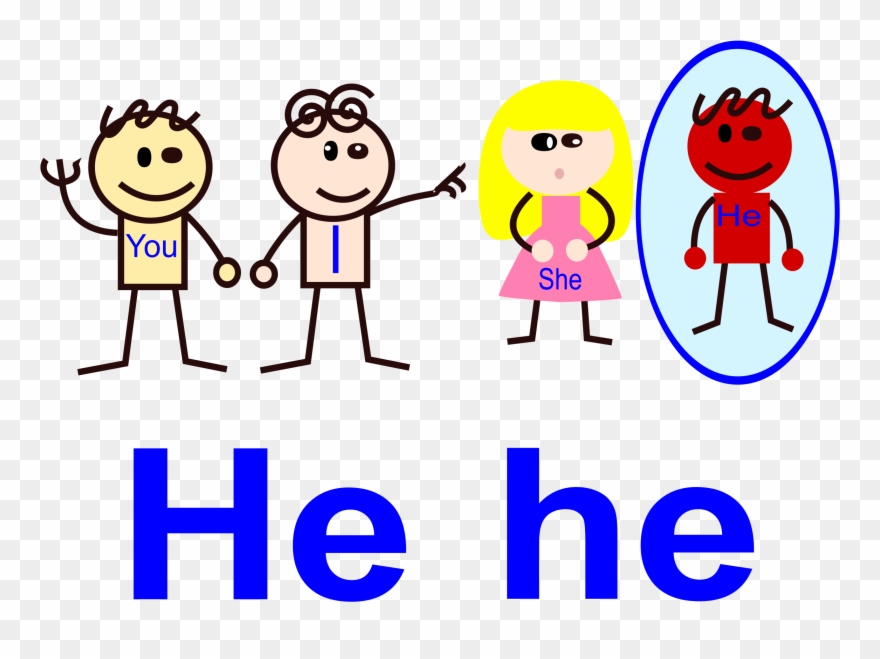 They Personal Pronoun She - We Pronoun Clipart