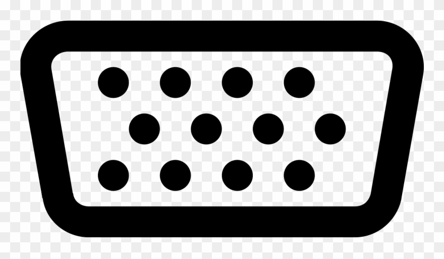 Vector Transparent Library Connector Clip Laptop - Vga Icono - Png Download