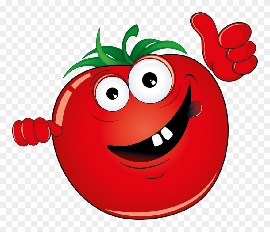 Vegetable Cartoon Illustration Red Banner Transparent - Cartoon Vegetables Clipart