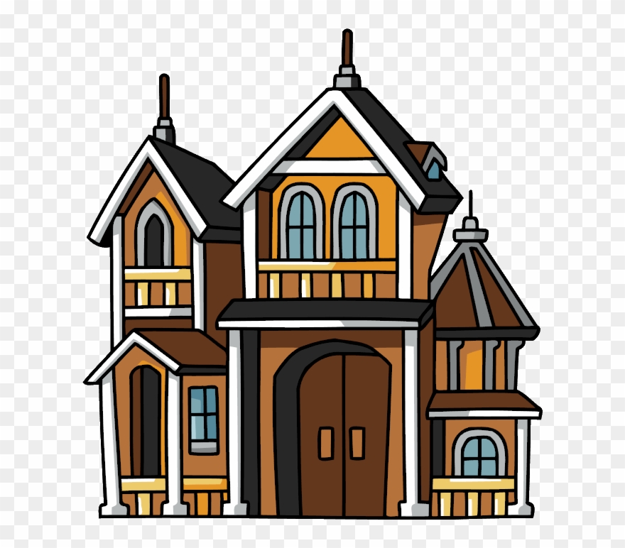 Image Black And White Download House Without Roof Free - Mansion Png Clipart