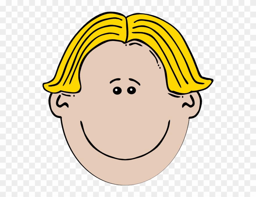 Cartoon Boy Blond Hair Clipart