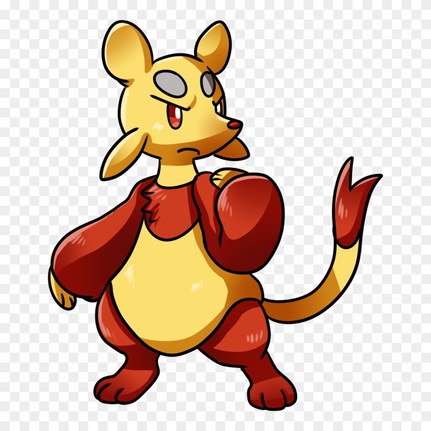 Footprints Clipart Kangaroo - Kangaroo Pokemon - Png Download