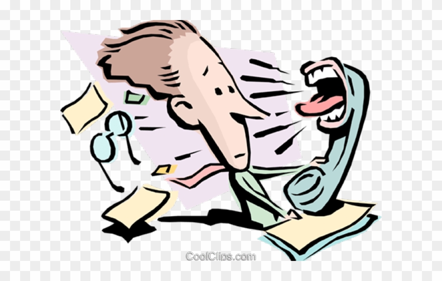 Scream Telephone Cliparts - Telephone Screaming - Png Download